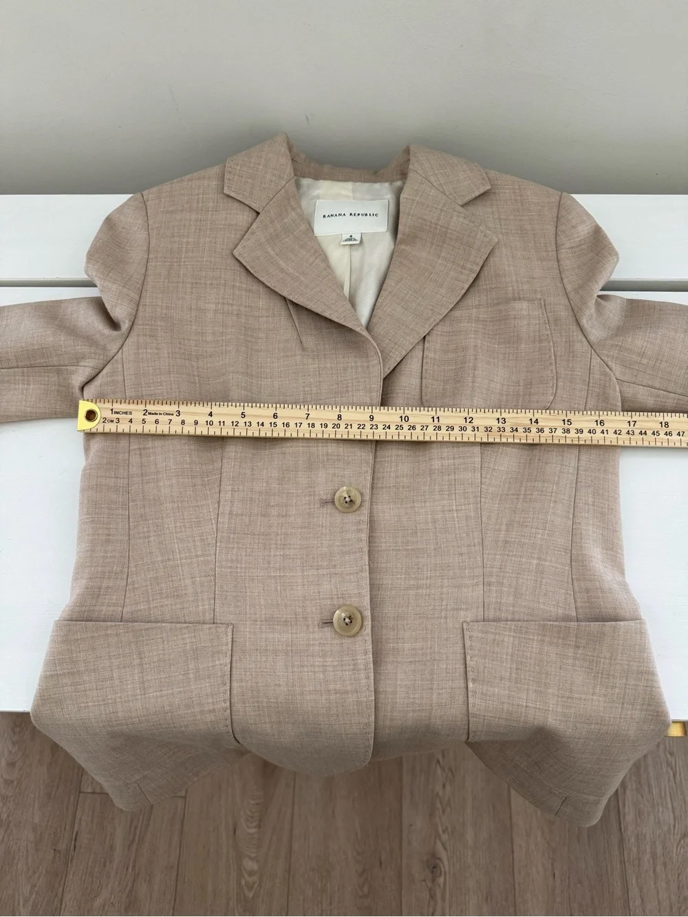 Banana Republic Wool Silk Tailored Blazer Size 4